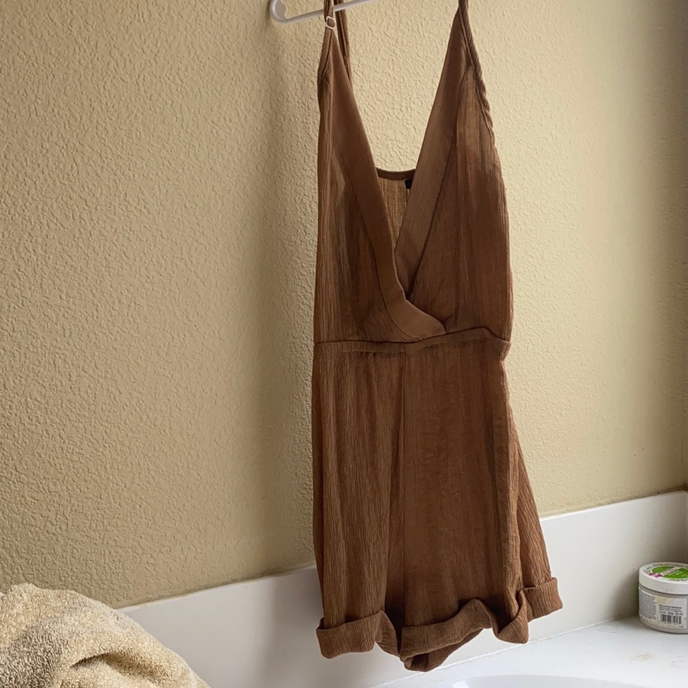 Romper with adjustable straps